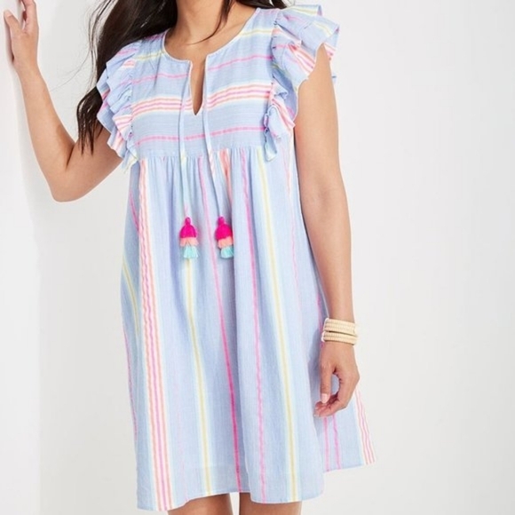 💘 Vineyard Vines women's St. Barths flutter-sleeve tunic dress - Picture 2 of 8